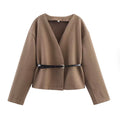 BELTED CARDIGAN JACKET