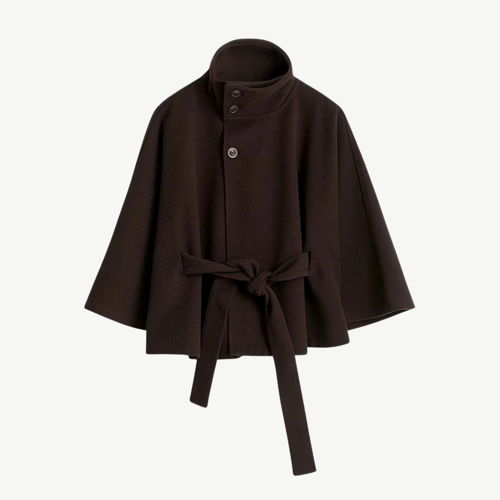 BELTED PONCHO